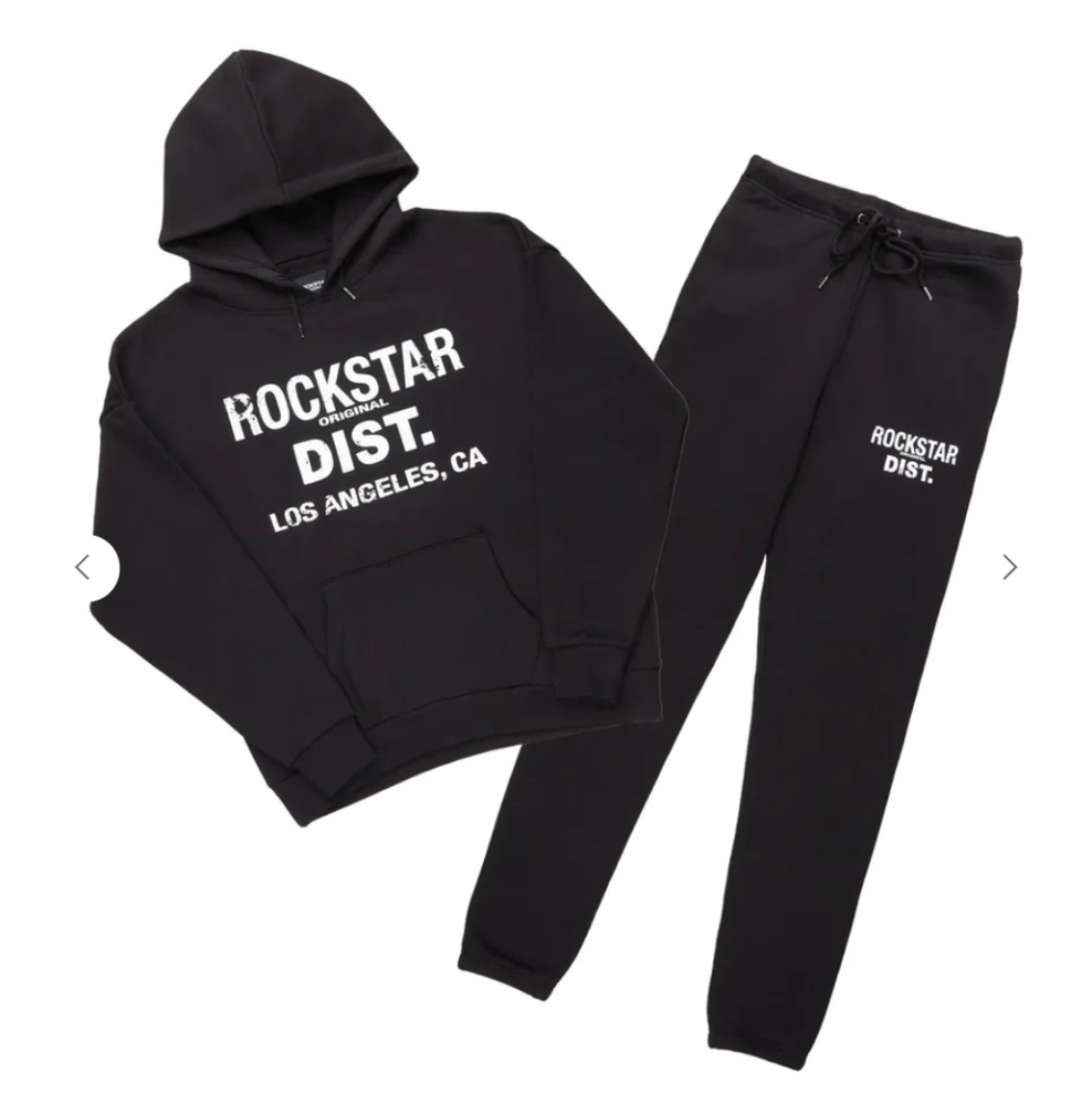 NWT Rockstar Original Lake Black Relaxed Fit Track Set